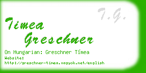 timea greschner business card